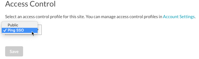 select access control profile